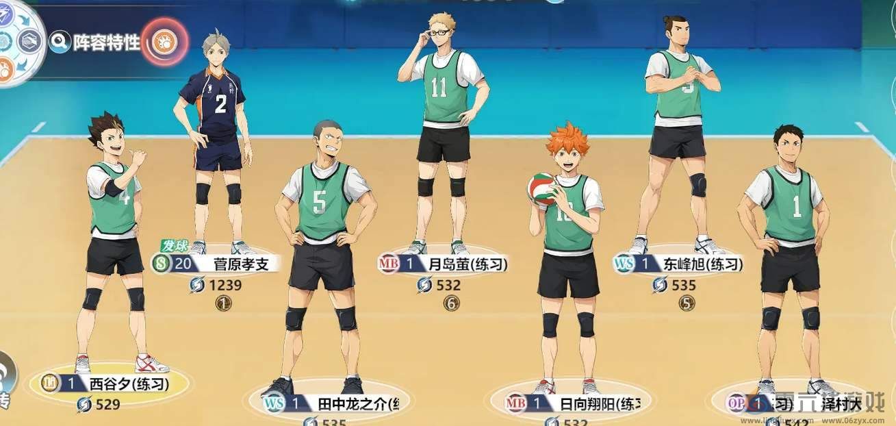 排球少年新的征程阵容搭配推荐(图4) 排球少年新的征程阵容搭配推荐(图4)