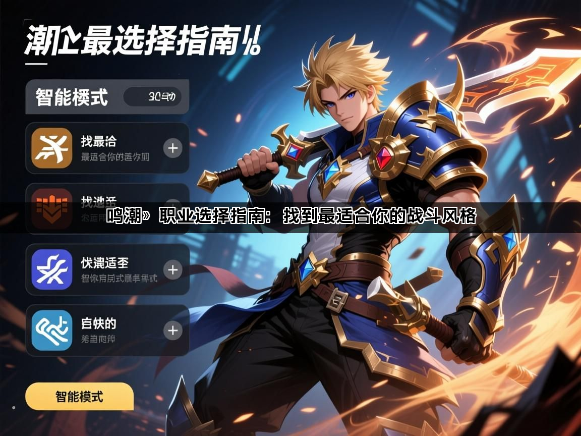 鸣潮》职业选择指南：找到最适合你的战斗风格(图1)